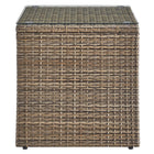 Modway Convene Outdoor Patio Side Table - Brown-Non-Marking Foot Glides