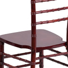 Flash Furniture HERCULES Series Mahogany Wood Chiavari Chair-Lightweight Design