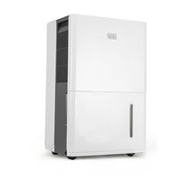 BLACK+DECKER 370 Sq. Ft. Dehumidifier for Large Spaces-High Efficiency: This dehumidifier with drain hose extracts up to 30 pints of water per 24 hours. Reduces humidity in areas up to 3000 sq. ft.2012 DOE/ 370 sq. ft.2019 DOE standards.
