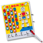 Melissa & Doug Flip-to-Win Hangman Travel Game -Includes one game board with erasable whiteboard, self-storing dry-erase marker and eraser