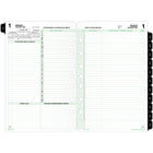 Day-Timer 2027 Reference Daily Planner Refill Desk Size - 8-1/2" x 5-1/2" - English-Soft Day-Timer green borders make these refills properly business-like but pleasing to the eye