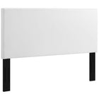 Modway Taylor Upholstered Faux Leather King and California King Headboard - White-Elegant Upholstered Headboard