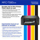 Brother INKvestment Tank MFC-T580DW Wireless Inkjet All-in-One Printer - Colour - Up to 3 Years of In-Box Ink-Fast print speeds up to 16 ppm (black)/9 ppm (colour)