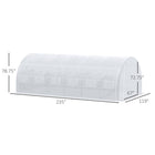 Outsunny Large Walk-in Greenhouse - 20' x 10' x 6' - Selected PE cover for UV protection
 