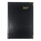 Brownline 2027 Executive Appointment Book Daily Planner with Sewn Binding - 7-1/8" x 4-7/8" - Assorted Colours - Trilingual-Appointment schedule from 7:00 a.m.
to 6:00 p.m. in 1/2 hour intervals