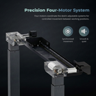 MotionGrey Ultra Electric Adjustable Standing Desk with Tilting Desktop - 55.1 in - Black-6