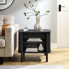 Modway Cadence Open Nightstand - Black-2 Open Shelves