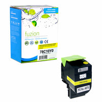 fuzion Lexmark (78C10Y0) Compatible Toner Cartridge - Standard Yield - Yellow-Ink Colour: Yellow