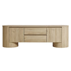 Modway Duval 71" Oval TV Cabinet - Light Oak-6