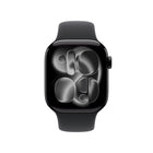 Apple Watch Series 11 - 42 mm - GPS - Jet Black Aluminium Case with Black Sport Band - M/L-Take an ECG anytime. Get notifications for a high and low heart rate, an irregular rhythm and possible sleep apnea. View overnight health metrics with the Vitals app6 and take readings of your blood oxygen