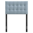 Modway Emily Fabric Upholstered Twin Size Headboard - Sky Blue-Seven Mounting Positions