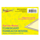 Royal Brites Dual Color Tan/Ivory Foam Board, 20”x30-Versatile two sided, dual color board