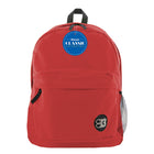 BAZIC Products Classic 17" Backpack - Red - 2 Pack-Comfortably padded, adjustable shoulder straps and carrying handle