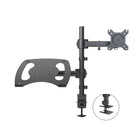 ShoppingAll Fully Adjustable Dual Monitor and Laptop Mount Stand-Compatible with 75mm x75mm or 100mm x 100mm VESA mounting patterns
