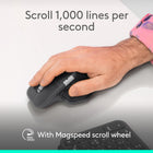 Logitech MX Master 4 Ergonomic Wireless Mouse - Black-Enjoy 2X more powerful connectivity (7) with a USB-C dongle, advanced radio chip, and optimized antenna for faster, stronger, reliable performance—or use Bluetooth for more versatility