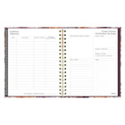 Blueline Monthly Planner - 9-1/4" H x 7"-1/4" W - Floral Design - Bilingual-Holidays
