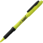 Staples Hype! Gripped Pen-Style Highlighters - Chisel Tip - Yellow - 12 Pack-Fast-drying, bold and vibrant ink