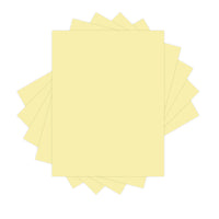 Lettermark Vellum Bristol Cover - 8.5" x 11" - Canary - 250 Sheets/Pack-Toothy Vellum Finish 