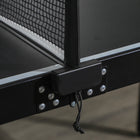Soozier Mini Folding Table Tennis Table with Aluminium Frame-Level play surface and rustproof aluminium frame for sturdiness, durability, and outdoor use