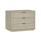 Manhattan Comfort Evelyn 32" Modern 3-Drawer Nightstand - Natural-Perfect for Bedside Storage, Lamps or Display Items