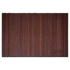 Truu Design Natural and Authentic Checkered Bamboo Floor Mat - 48 x 72 inches - Brown-Measurement: 72"L x 48"H in dimensions