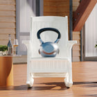 Suncast Rocking Chair with Storage - Ice Cube-Comfortable and ergonomically friendly.