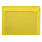 JAM Paper 9 x 12 Booklet Envelopes, Translucent Vellum Yellow, 100 Pack (1592184g)-Primary yellow