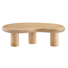 Modway Elowen Indoor/Outdoor Patio Textured Faux Travertine Coffee Table - Travertine-10