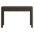 Hudson&Canal Palmera Rectangular Fluted Desk - 47.5" W - Brown Oak-Constructed of sturdy MDF materials in a handcrafted brown oak finish
