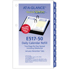 AT-A-GLANCE 2027 QuickNotes Desk Calendar Refill - 3-1/2" H x 6" W - English-Page size: 6" H x 3-1/2" W