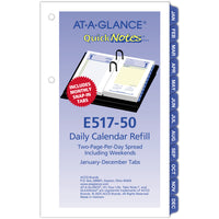 AT-A-GLANCE 2027 QuickNotes Desk Calendar Refill - 3-1/2" H x 6" W - English-Page size: 6" H x 3-1/2" W