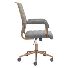 Zuo Auction Office Chair - Grey-3 year limited warranty