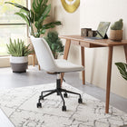 Zuo Byron Office Chair - White-Dimensions: 23.6" L x 21.7" W x 35.2" H