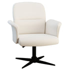 Homy Casa Swivel Conference Office Chair - Beige Fabric-Extra-thick seat cushion for full-body relaxation