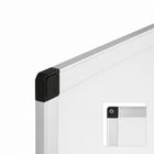 MasterVision Ayda Magnetic Steel Dry-Erase Whiteboard - 24" L x 36" W - Aluminum Frame-4-corner mounting system allows easy display vertically or horizontally