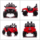 Aosom 12V Kids Ride-On Off-Road Toy Truck - Red-45min continuous play once fully charged, depending on speed and use 