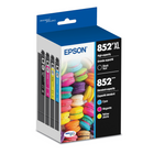 Epson T852 DURABrite Ultra Ink Combo Pack - High/Standard Yield - Black/Colour - 4 Pack-Epson printing system is designed to be used exclusively with Epson Genuine Cartridges. Use of non-genuine ink could cause damage not covered under the printer’s limited warranty