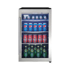 Danby 4.3 cu. ft. Free-Standing Beverage Center - Stainless Steel-4