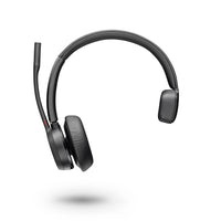 HP Poly Voyager 4310 USB-A Headset with BT700 dongle - Microsoft Teams Certified-Walk-and-talk with ease with up to 50 meters / 164 feet of Bluetooth wireless range with included BT700 USB adapter