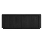 Hudson&Canal Canton TV Stand for TV's up to 75" - Black Grain-A transitional design accommodates TVs up to 75" for your entertaining space