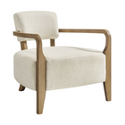 Modway Zinnia Linen Blend Accent Chair - Ivory-Premium Linen-Blend Upholstery