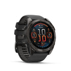Garmin fēnix 8 - AMOLED Outdoor Recreation/Adventure Watches - 51 mm - AMOLED Sapphire, Carbon Gray DLC Titanium with Black/Pebble Gray Silicone Band-10