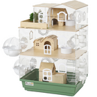 PawHut Large 3-Tier Acrylic Hamster Habitat with Water Bottles-This all-in-one starter kit comes fully equipped, saving you from extra purchases
