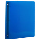 JAM Paper Plastic 1" 3-Ring Binder - Blue-Size: 1" Width | Holds up to 175 sheets of paper.
