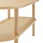 Modway Torus Oval Coffee Table - Oak-7