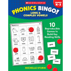 Scholastic Teaching Solutions Phonics Bingo: Long & Complex Vowels Activity Book-Kids love learning through play, and these bingo games are a fun way to build phonics and phonemic awareness skills