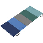 Soozier 6 ft Folding Gymnastics Mat with Carry Handles - Mixed Colour-Thick padding offers joint protection and comfort 