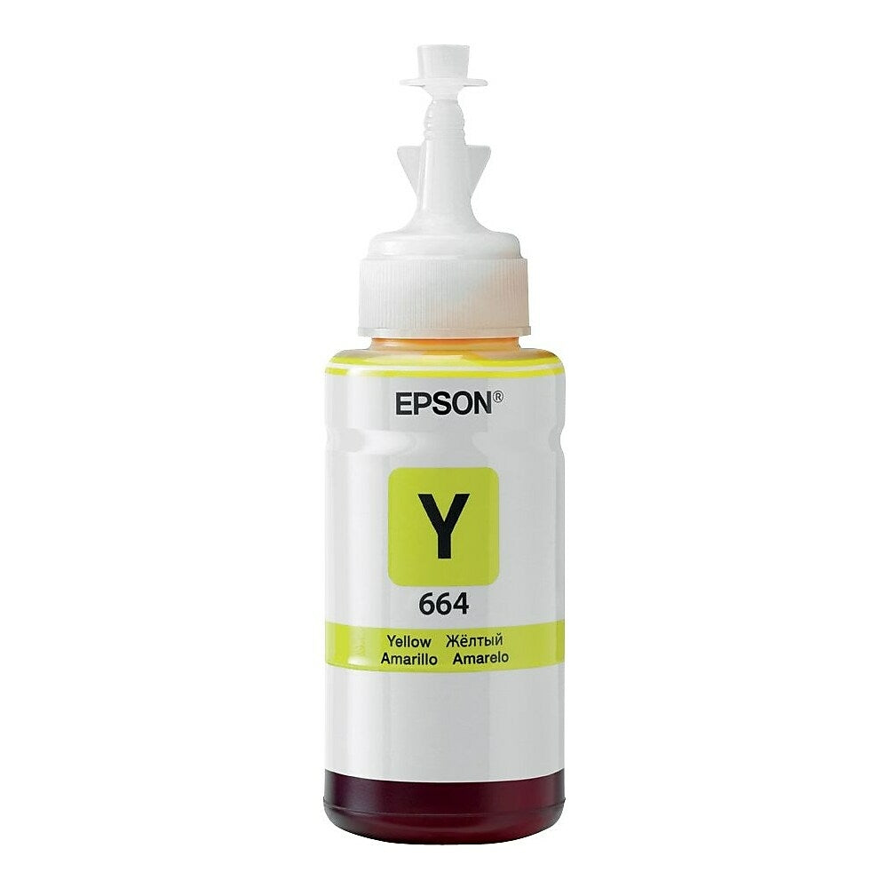 Epson T664 Ink Bottle - Standard Capacity - Yellow | staples.ca