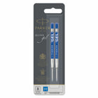 Parker Gel Refills - Medium - Blue - 2 Pack-Gel Pen