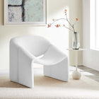 Modway Vivi Chenille Upholstered Accent Chair - Frost-Dense Foam Padding